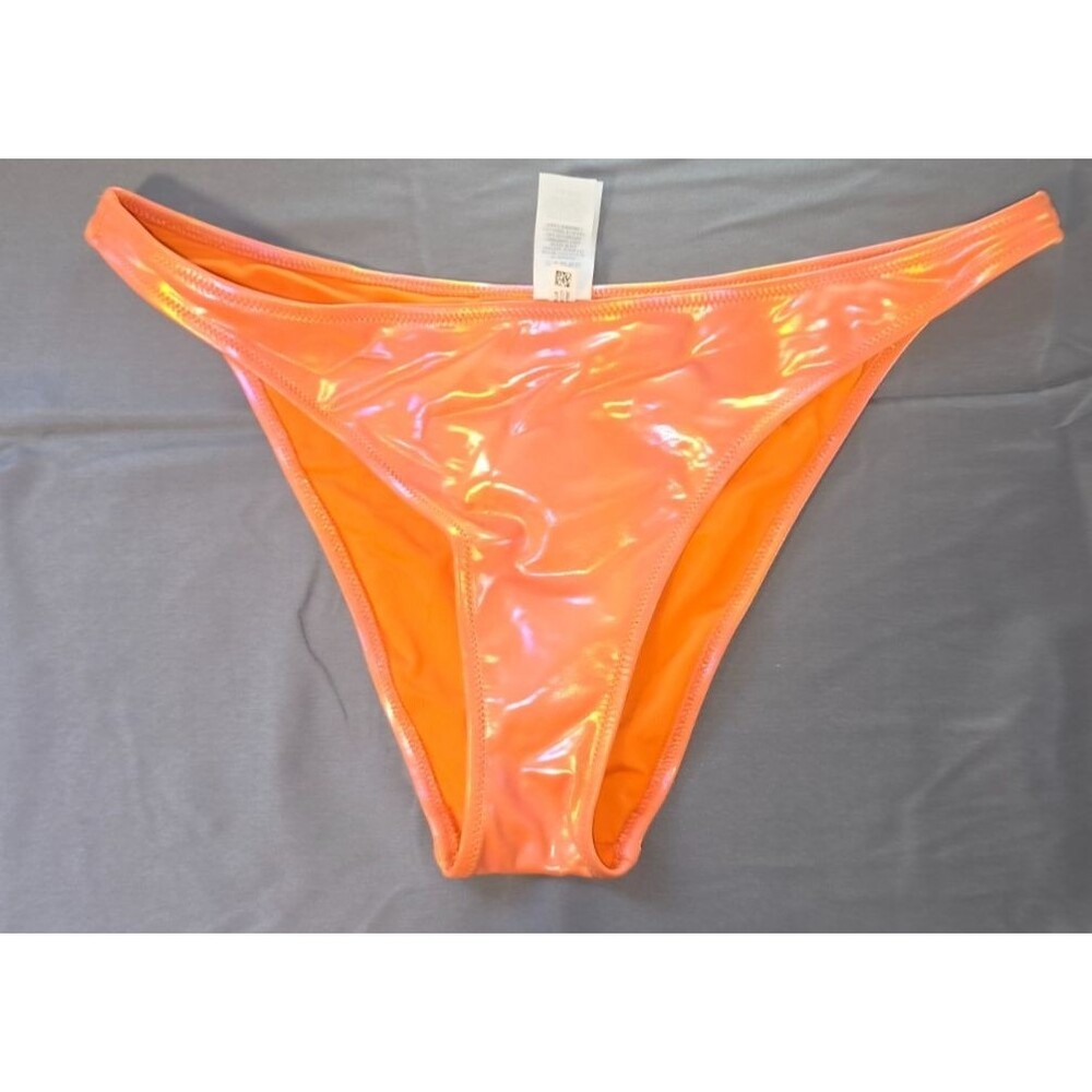 Aerie Orange Shimmer Cheeky Swim Bathing Suit Bottom New Medium M $26.95